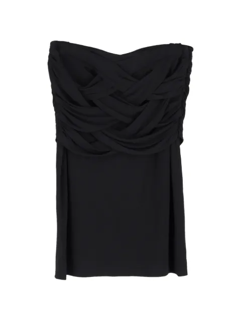 Escada Pre-Owned weave-effect blouse Black NAPPUGBCL503420W