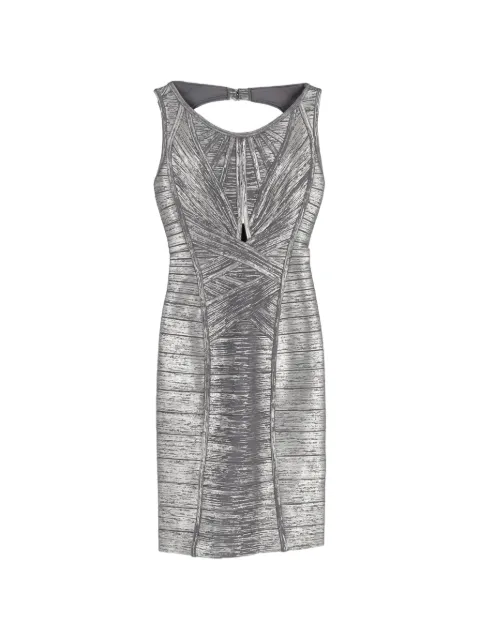 Hervé Léger cut-out bandage dress Grey NAPPUGBCL505880W