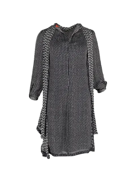 Missoni Pre-Owned stitch-print mini dress Black NAPPUGBCL513758W