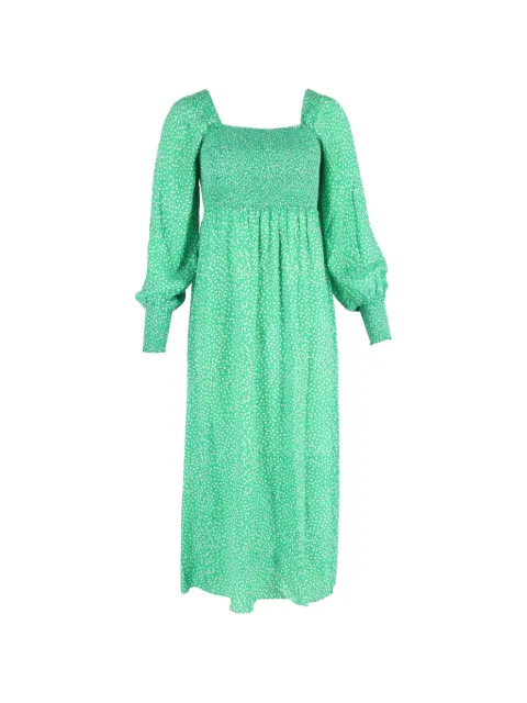 Rixo Marianne floral-print midi dress Green NAPPUGBCL509803W