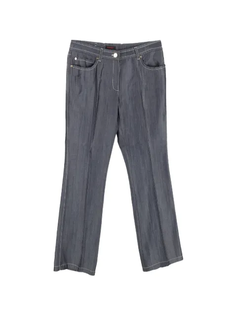 Escada Pre-Owned straight-leg trousers Grey NAPPUGBCL509643W