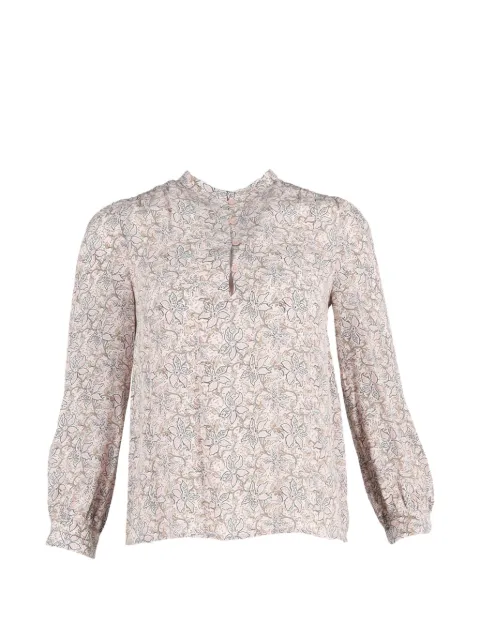 Vanessa Bruno floral-print silk blouse Pink NAPPUGBCL479159W