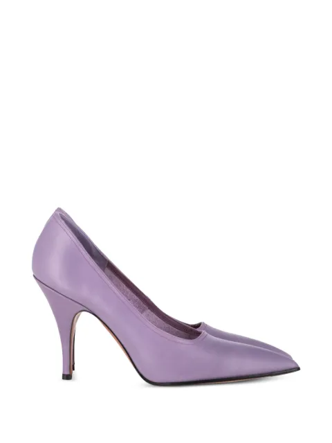 Victoria Beckham pointed-toe leather pumps Purple NAPPUGBSH464503W