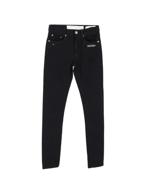 Off-White Pre-Owned slim-fit trousers Black NAPPUGBCL505876W