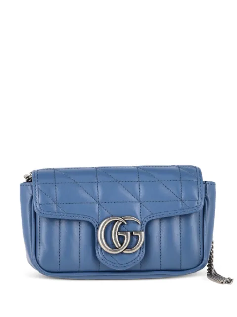 Gucci Pre-Owned mini Aria crossbody bag Blue NAPPUGBBA500035W