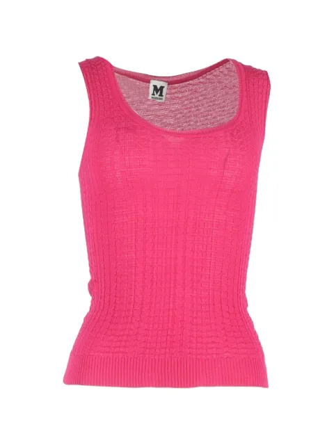 M Missoni Vintage knitted tank top Pink NAPPUGBCL465308W