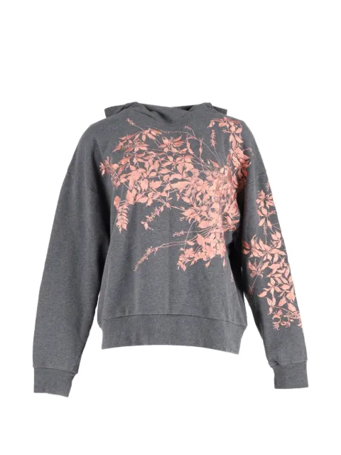 Dries Van Noten Pre-Owned Harlee-embroidered cotton hoodie Grey NAPPUGBCL475941W