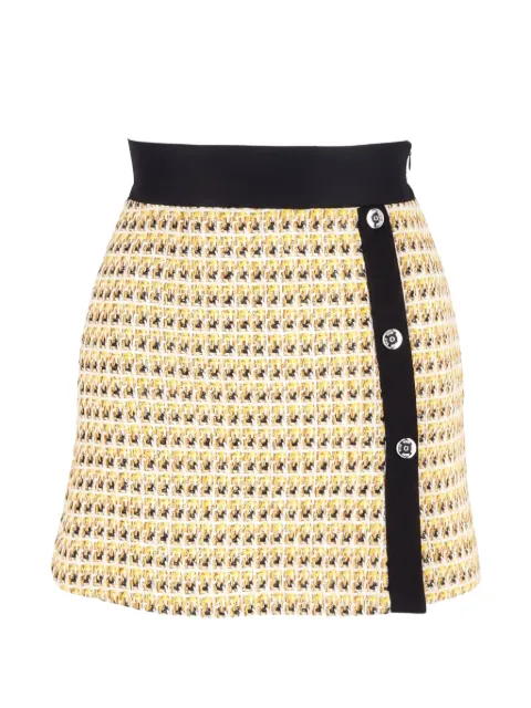 Maje button-detail mini skirt Yellow NAPPUGBCL480609W