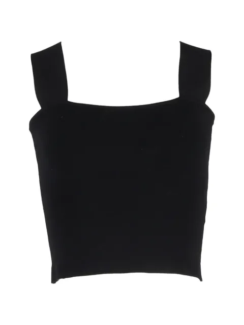 Diane Von Furstenberg Vintage Cherita square-neck top Black NAPPUGBCL484997W