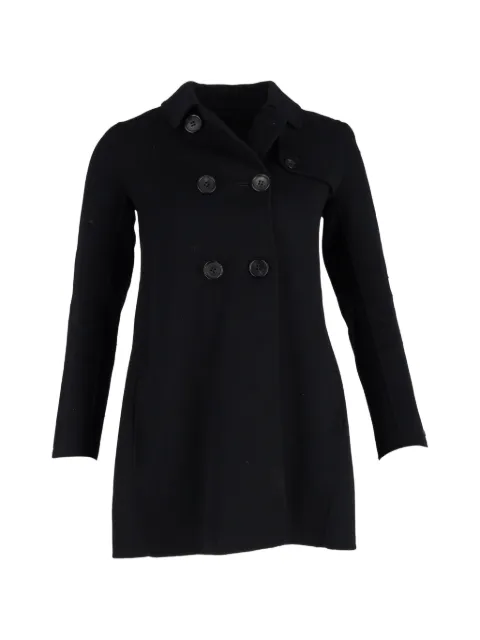 Max Mara double-breasted wool coat Black NAPPUGBCL487793W