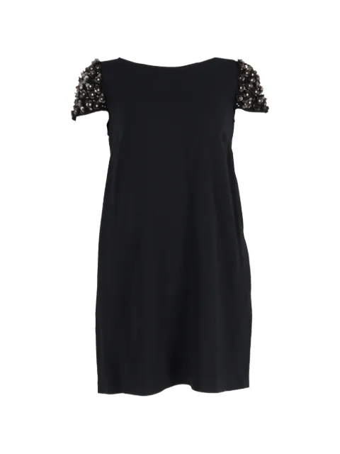 Red Valentino Vintage embellished-sleeve mini dress Black NAPPUGBCL472242W
