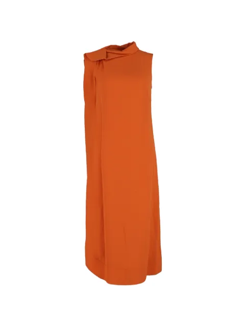 Valentino Garavani Pre-Owned midi asymmetric dress Orange NAPPUGBCL466601W