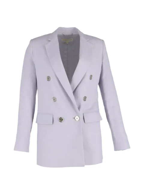 Michael Kors Vintage double-breasted linen blazer Purple NAPPUGBCL487863W