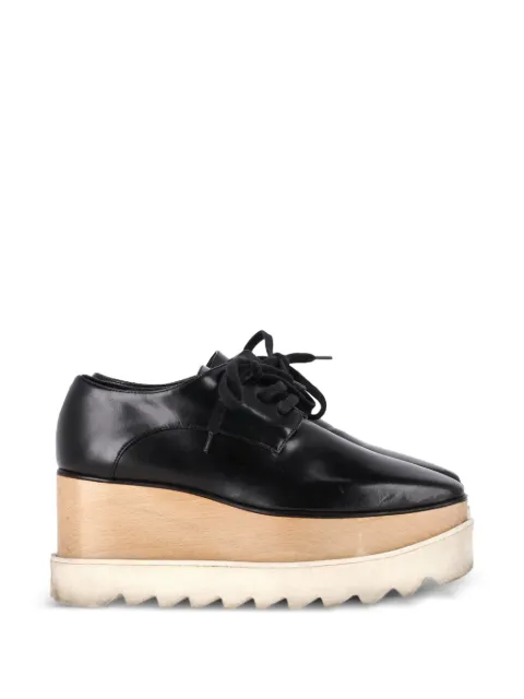 Stella McCartney Pre-Owned Elyse platform Derby shoes Black NAPPUGBSH466357W