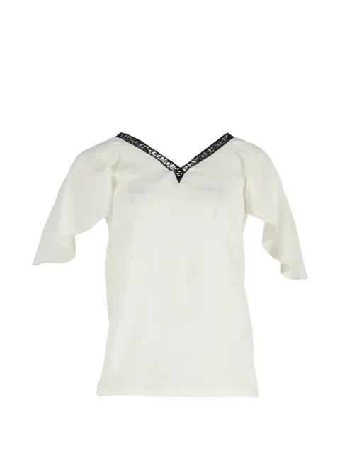 Maje Amour V-neck blouse Neutrals NAPPUGBCL470895W