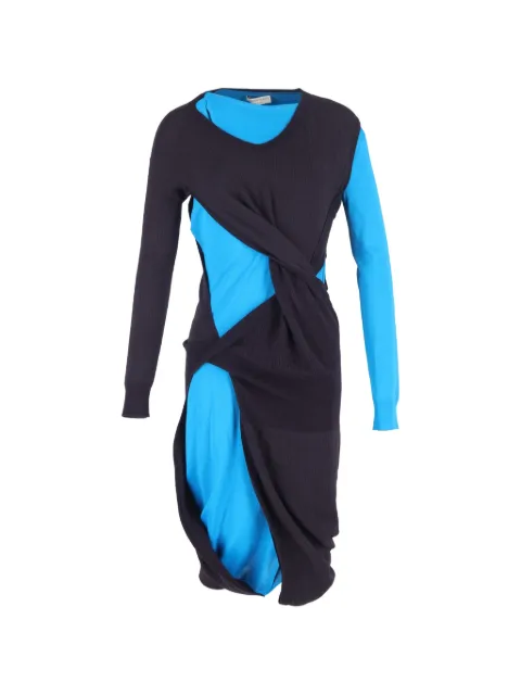 Bottega Veneta Pre-Owned twisted midi dress Black NAPPUGBCL463491W