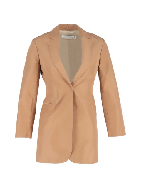 Victoria Beckham single-breasted blazer Brown NAPPUGBCL464524W
