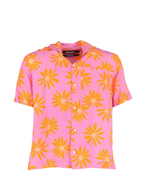 Jacquemus Pre-Owned Jean floral-printed shirt Pink MRPPUGBCL463584M