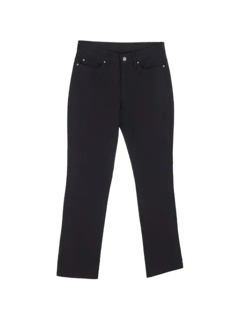 Escada Pre-Owned high-rise straight-leg jeans Black NAPPUGBCL465299W