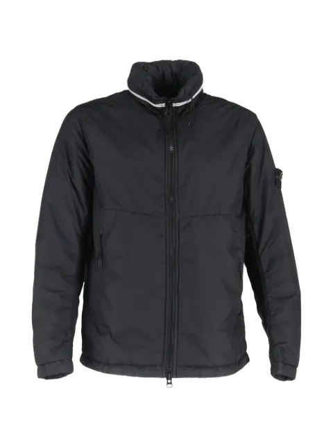 Stone Island hidden hood stripe jacket Black HNPUGBCL464448M