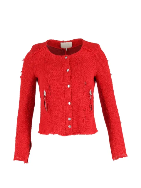 IRO tweed zip jacket Red NAPPUGBCL477755W