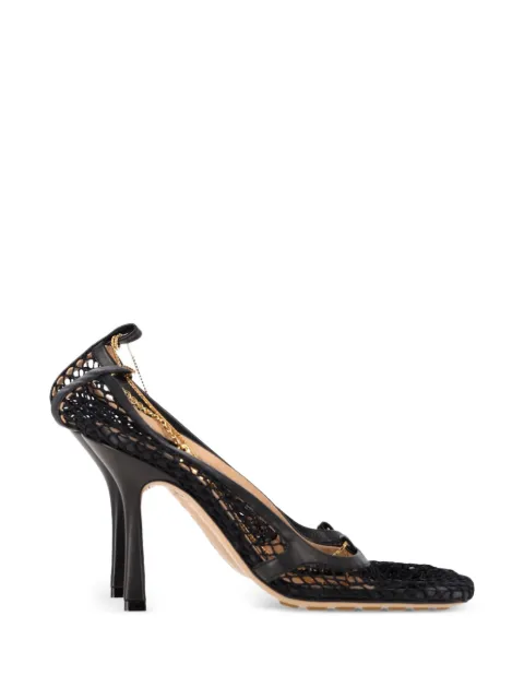 Bottega Veneta Pre-Owned mesh chain pumps Black NAPPUGBSH475627W