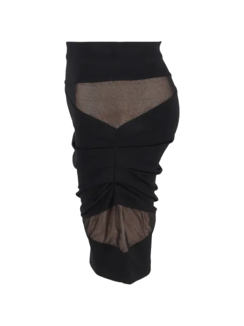 Pre-Owned Alexander Wang sheer-details mini skirt Black NAPPUGBCL494185W