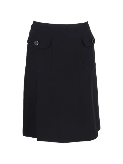 Max Mara flap-pocket midi skirt Black NAPPUGBCL484986W