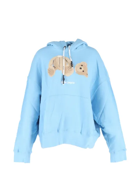 Palm Angels bear graphic hoodie Blue NAPPUGBCL464029W
