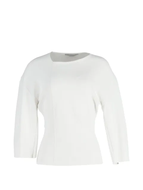 Stella McCartney Pre-Owned crew-neck long-sleeve top White NAPPUGBCL472262W