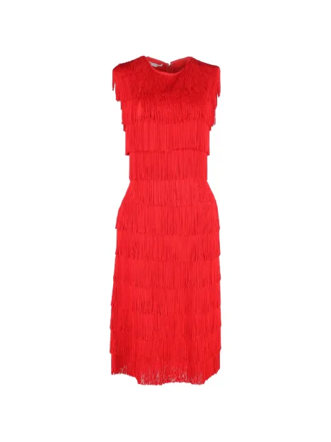 Stella McCartney Pre-Owned Emma fringed midi dress Red NAPPUGBCL463483W