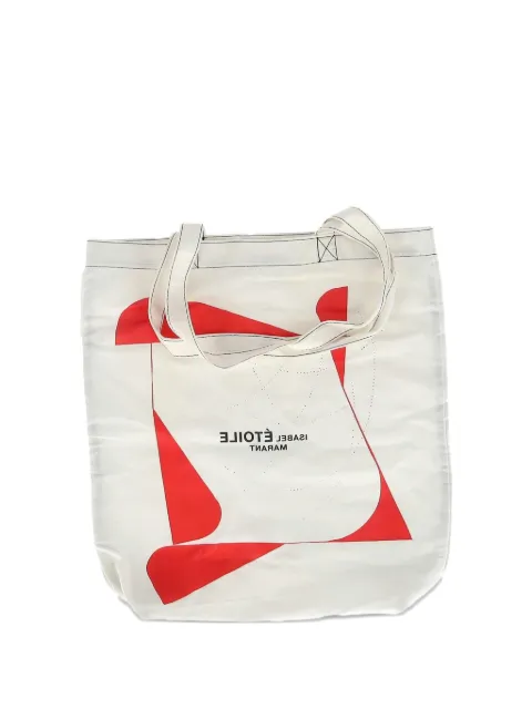 Isabel Marant Vintage printed tote bag Neutrals NAPPUGBBA480236W