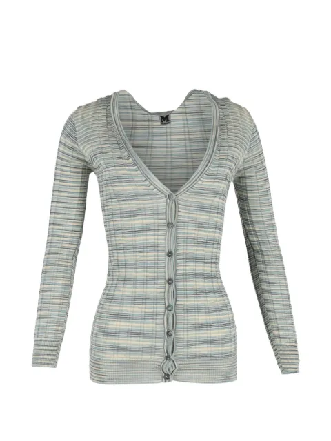 Missoni Pre-Owned knitted buttoned cardigan Blue NAPPUGBCL465264W