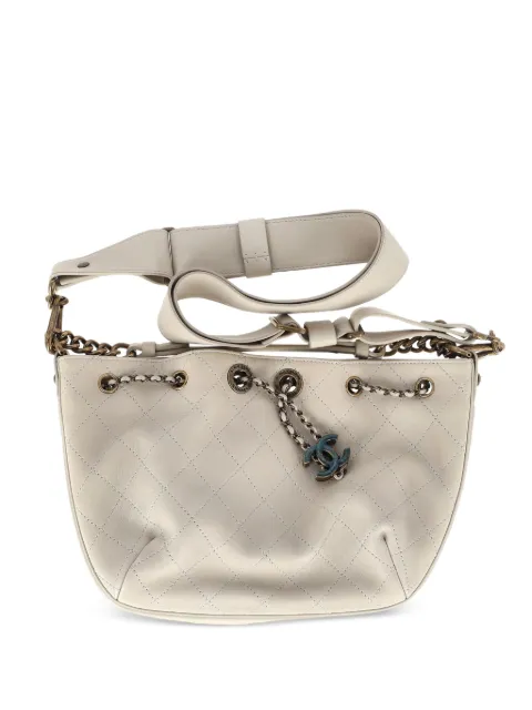 CHANEL Pre-Owned CC Paris-Rome shoulder bag Neutrals NAPPUGBBA464671W