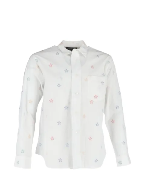 Comme Des Garçons Pre-Owned star-print long-sleeve shirt White MRPPUGBCL464417M