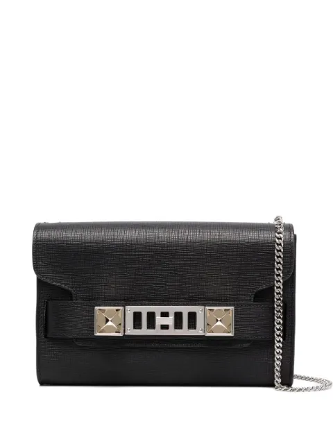 Proenza Schouler clasp-fastening chain-strap clutch bag Black H010200000