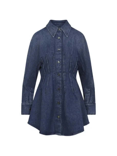 Givenchy buttoned collared denim mini dress Blue BW22QS517B
