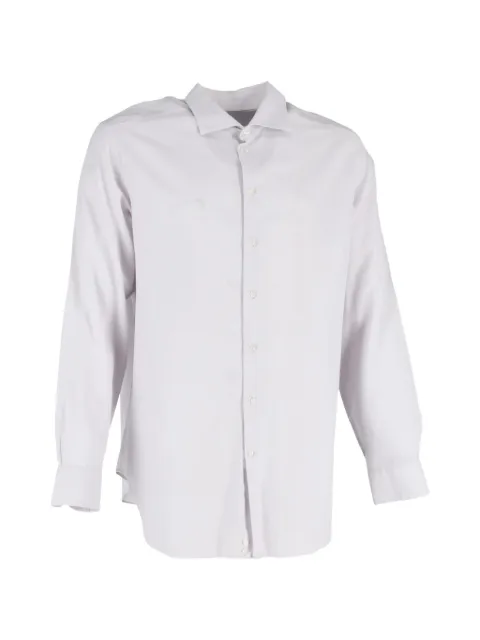 Giorgio Armani Pre-Owned long-sleeve shirt White MRPPUGBCL514306M