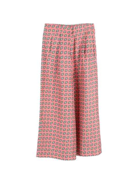 Etro Vintage printed wide-leg trousers Pink NAPPUGBCL525947W
