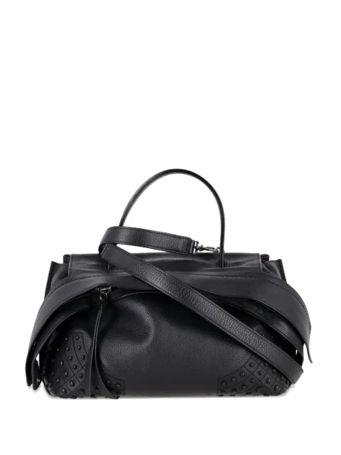 Tod's Vintage Wave stud tote bag Black NAPPUGBBA525917W