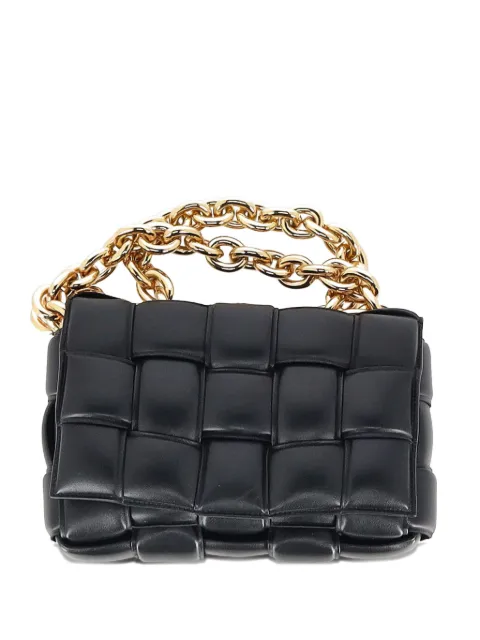 Bottega Veneta Pre-Owned Intrecciato chain bag Black NAPPUGBBA494828W