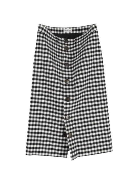 Balenciaga Pre-Owned button-up midi skirt White NAPPUGBCL529019W