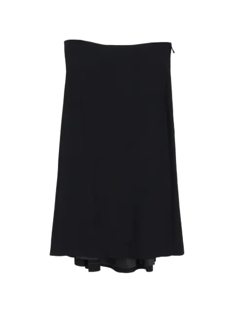 Alexander McQueen Pre-Owned pleated midi skirt Black NAPPUGBCL484988W