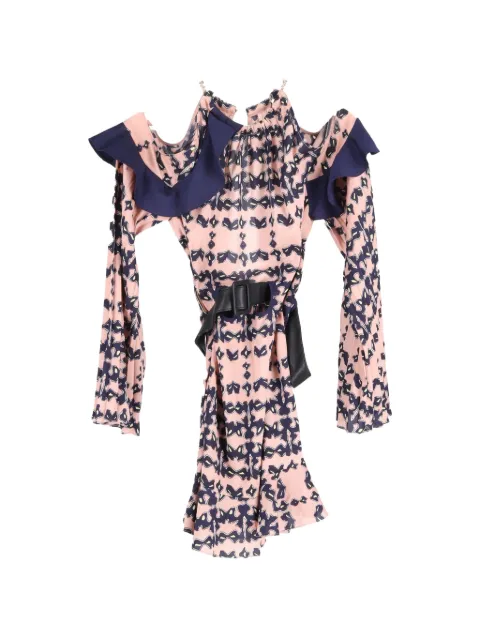 Self-Portrait belted mini dress Pink NAPPUGBCL524067W