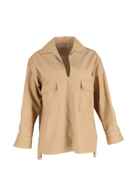 Max Mara chest-pocket shirt Brown NAPPUGBCL518402W
