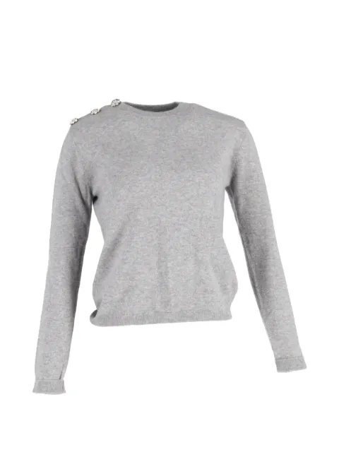 GANNI crystal-embellished sweater Grey NAPPUGBCL479158W
