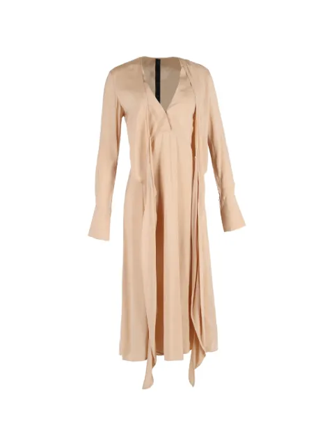 Petar Petrov Dedra tie-detail maxi dress Neutrals NAPPUGBCL528003W