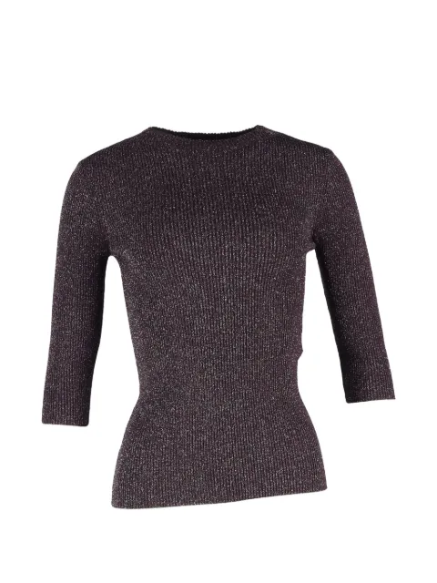Maje ribbed-knit top Purple NAPPUGBCL505986W