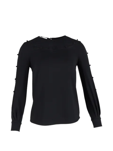 Oscar de la Renta Pre-Owned long-sleeves blouse Black NAPPUGBCL494935W
