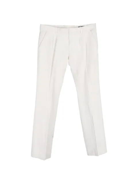 Balenciaga Pre-Owned cotton trousers White NAPPUGBCL488155W